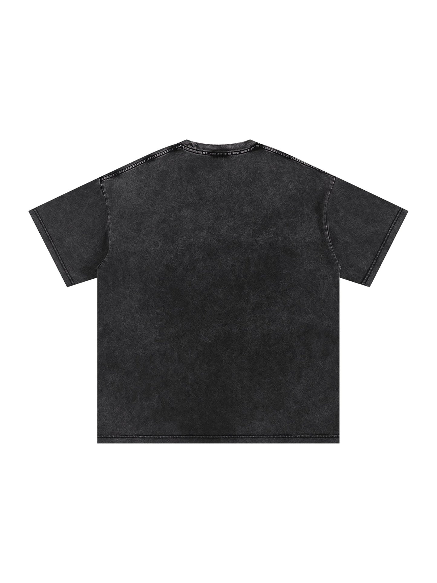 Snow Washed Oversized Cotton T-Shirt - DOOM COMICS
