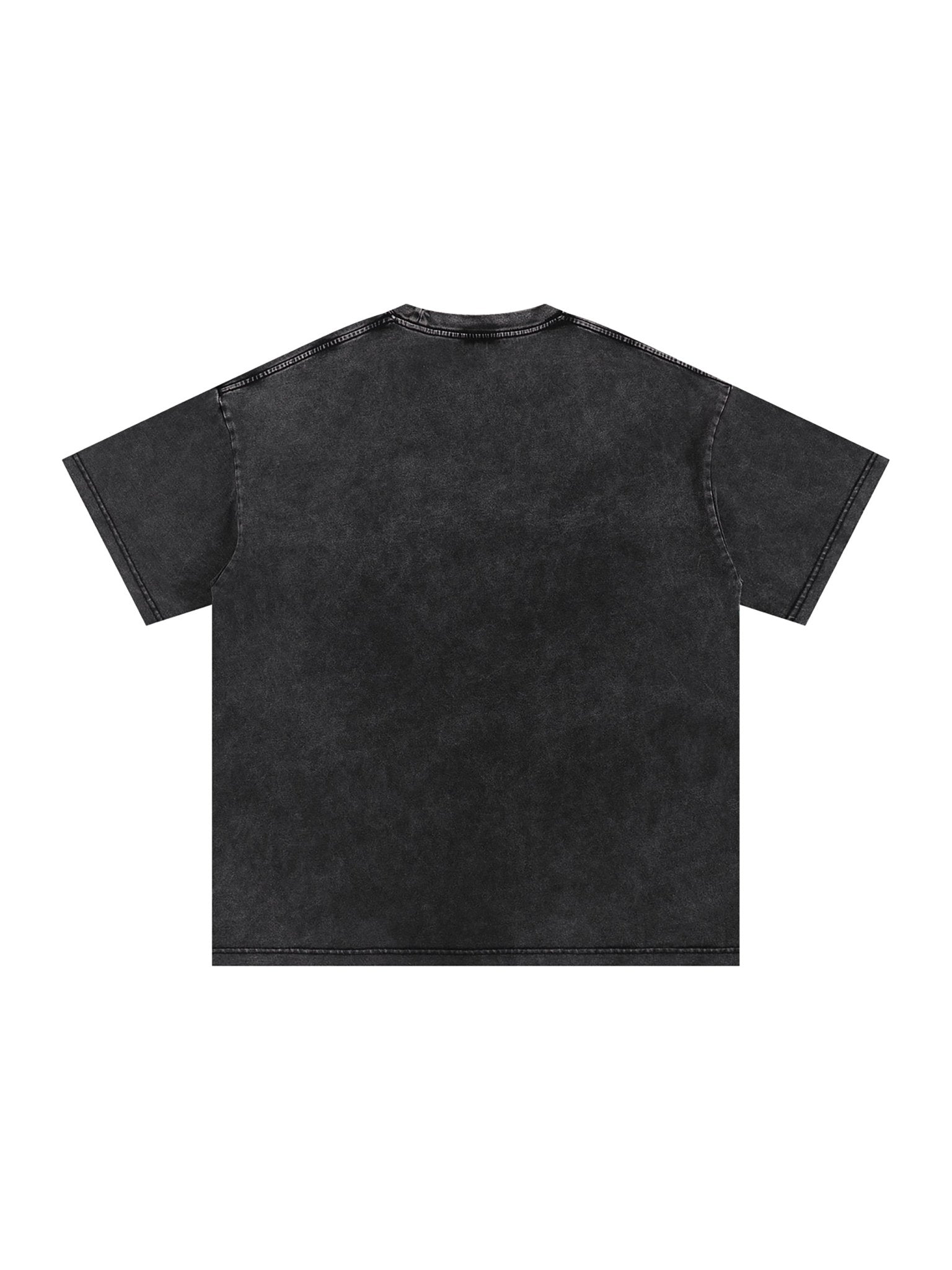 Snow Washed Oversized Cotton T-Shirt - DOOM COMICS